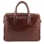 Preview: Leder-Laptoptasche Urbino 1 Fach Rückseite